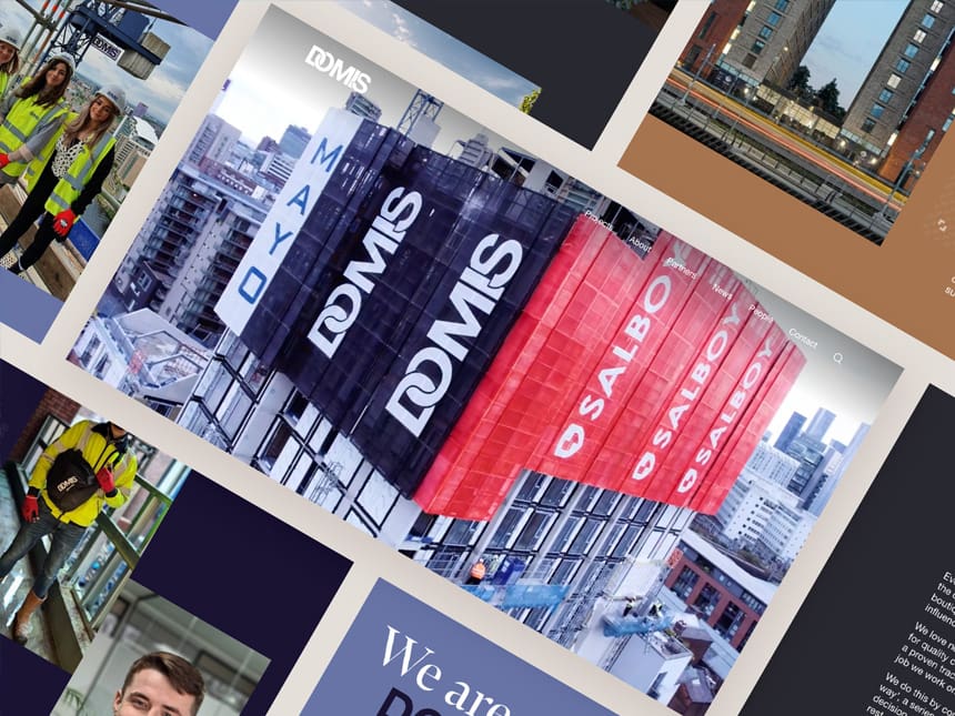 Domis ConstructionDesign, website, film, Branding, Web, Animation - Design Agency