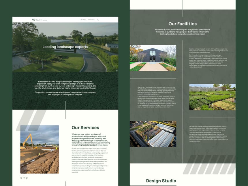 Wright LandscapesDesign, website, Web - Design Agency