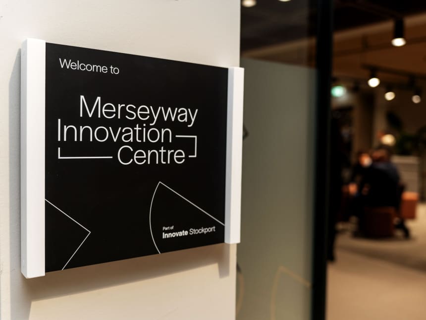 Merseyway Innovation CentreBranding, Signage, Wall graphics, Brand, Web, Print, Illustration - Design Agency